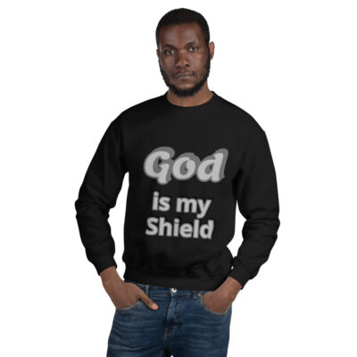 A women’s God is our shield sweatshirt
