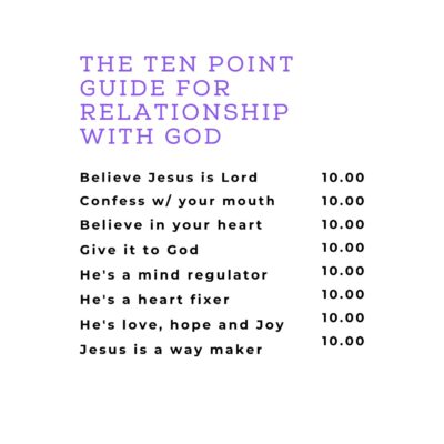 This eight point guide for your relationship with God is an amazing backpack design