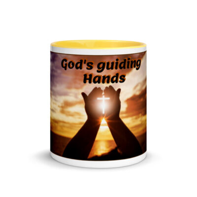 Gods guiding Hands Mug with Color Inside