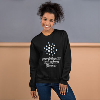 Snowflake kisses from Heaven Unisex Sweatshirt