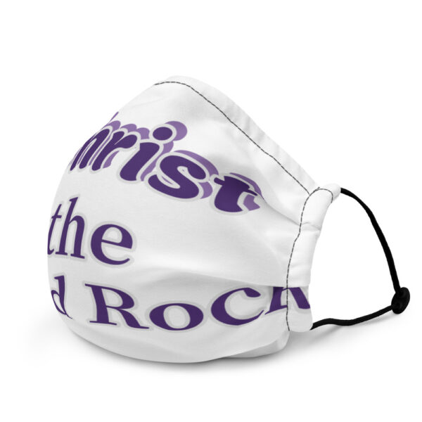 Christ the sloid Rock Premium face mask - Image 4