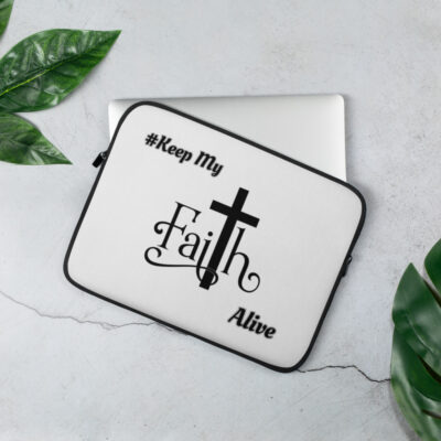 Keep My Faith Laptop Sleeve