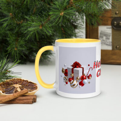 Festive holiday Mug with Color Inside