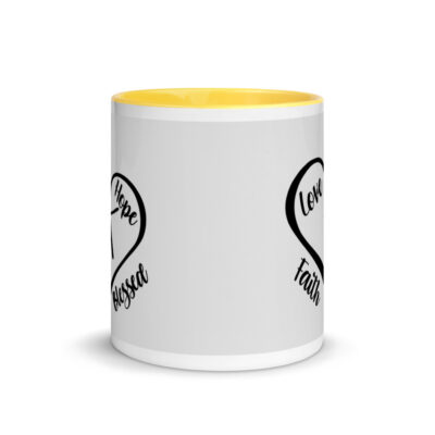 Love & Faith Mug with Color Inside