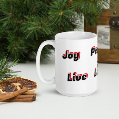 Love, Live, Joy, and Peace Mug