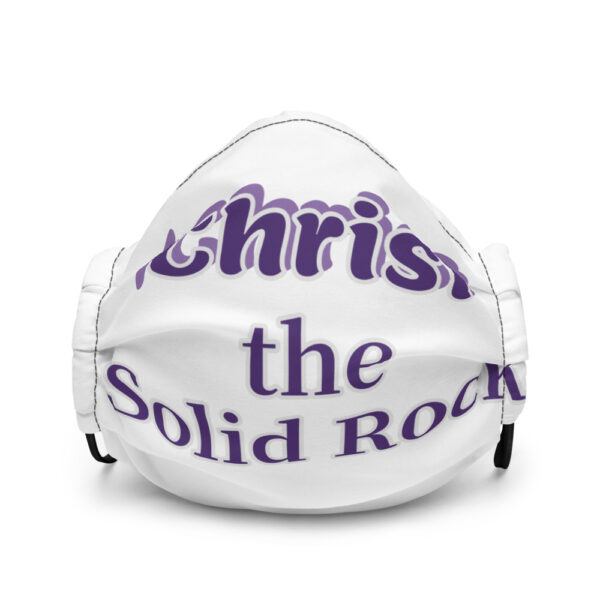 Christ the sloid Rock Premium face mask - Image 2