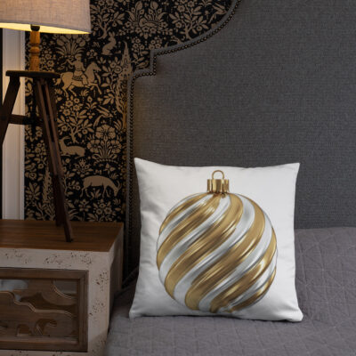 Christmas gold festive Pillow