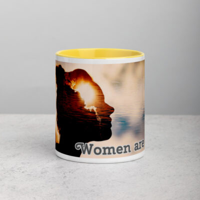 A Woman’s thoughts Mug with Color Inside