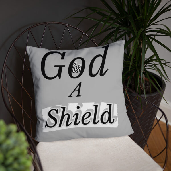 Our God is a Shield Basic Pillow - Image 4