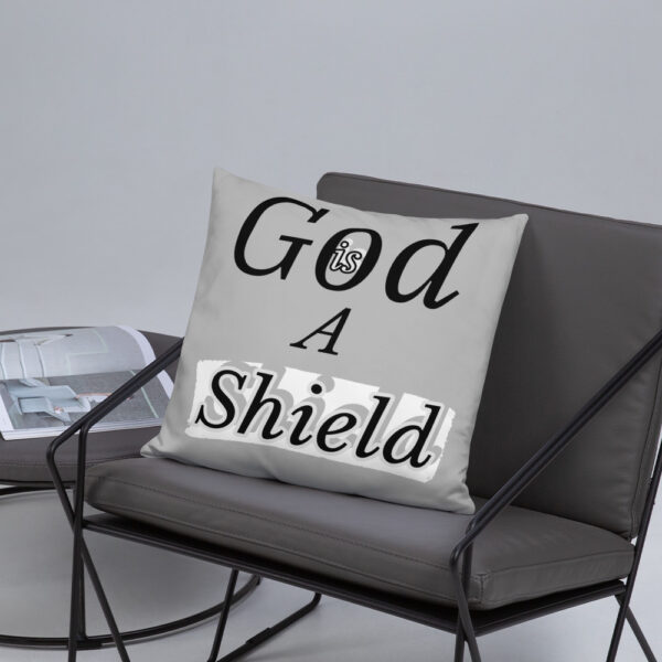 Our God is a Shield Basic Pillow - Image 5