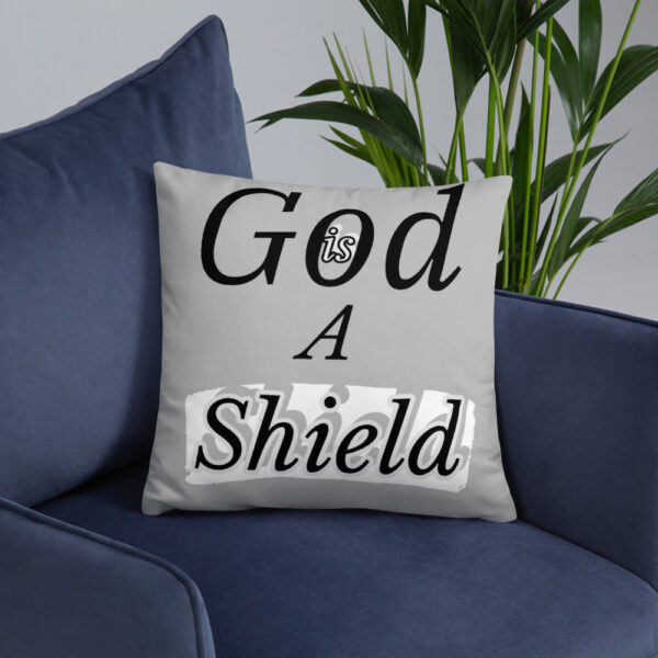 Our God is a Shield Basic Pillow - Image 6