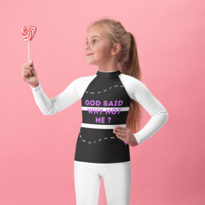 Kids why not me God Rash Guard