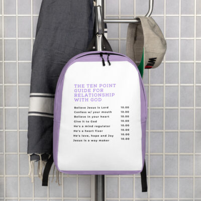 A ten point guide for your relationship with God Backpack