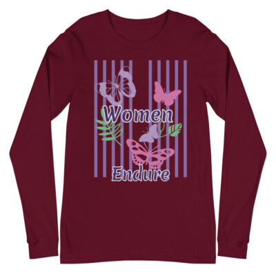 A Women butterfly endurance Unisex Long Sleeve Tee