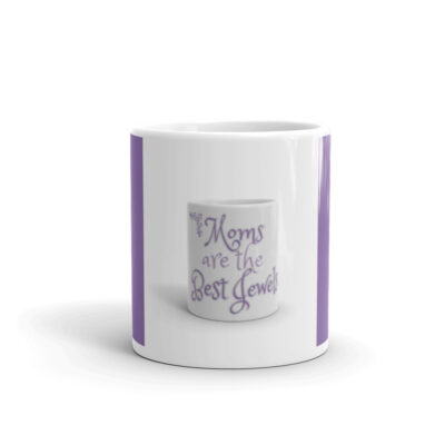 A Mom runs on hugs & Kisses White glossy mug