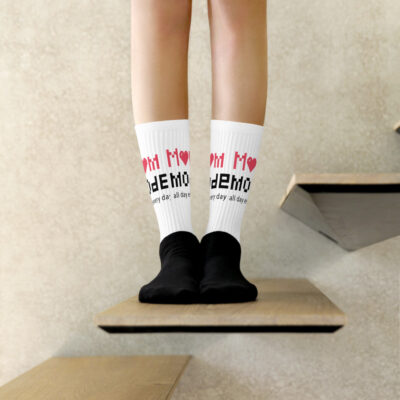 A mom mode pair of Socks