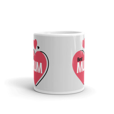 A best Mum White glossy mug