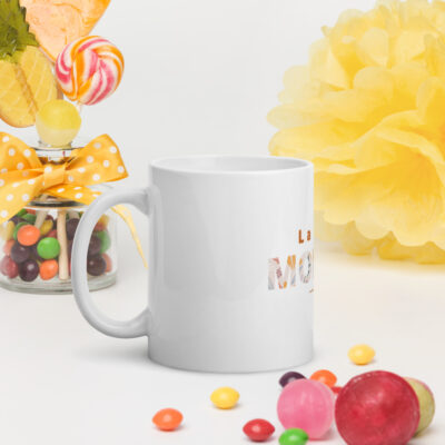 A mejor/best mom White glossy mug