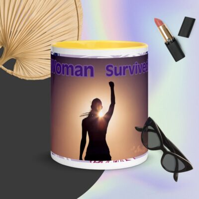A Woman Survived Mug with Color Inside