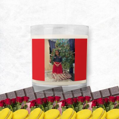 A personal designed Glass jar soy wax candle