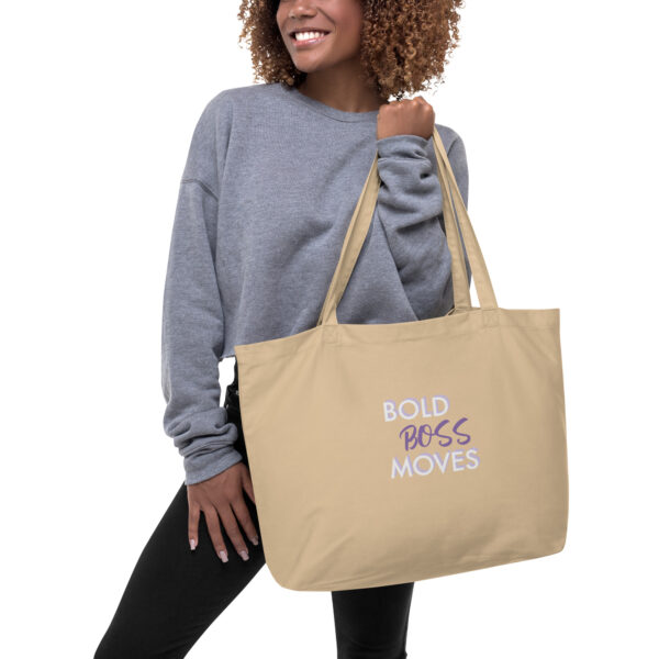 A women's Bold & Boss Large organic tote bag - Image 2